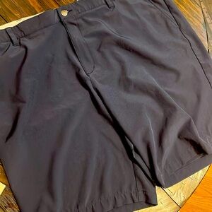 Adidas Golf Shorts Mens 42 Navy Blue Flat Front Performance Athletic Quick Dry